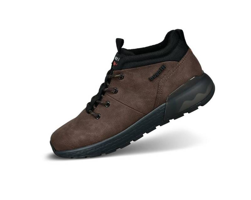 bugatti Plasmax (synthetisches Material in Glattleder Optik) braun Herren Sneaker von bugatti