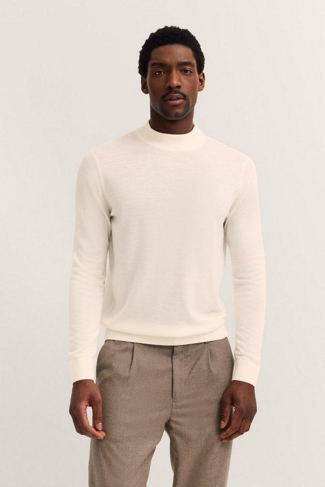 bugatti Rollkragenpullover Regular Fit aus Merino-Wolle-Seide-Mix von bugatti