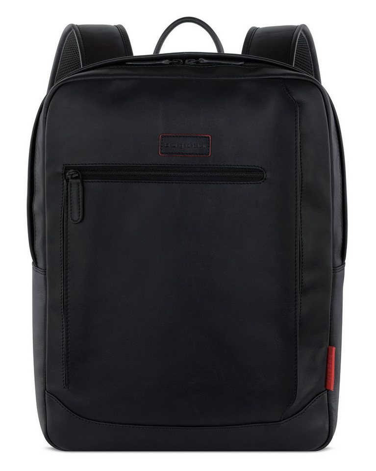 bugatti Rucksack Backpack, aus echtem Rindsleder von bugatti