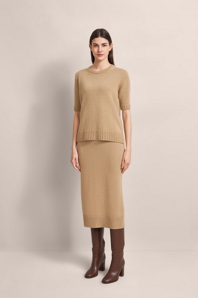 bugatti Rundhalspullover mit kurzem Arm von bugatti