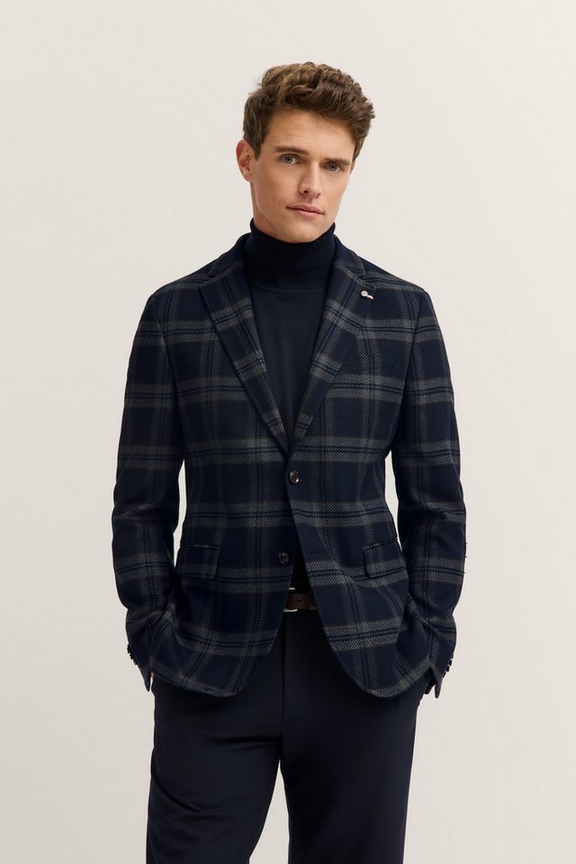 bugatti Sakko Modern Fit mit Stretch-Futter & Glencheck von bugatti