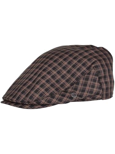 bugatti Schirmmütze für Herren karriert - leichtes Accesspore perfekt für den Sommer - OneSize mit elastischem Innenband von bugatti