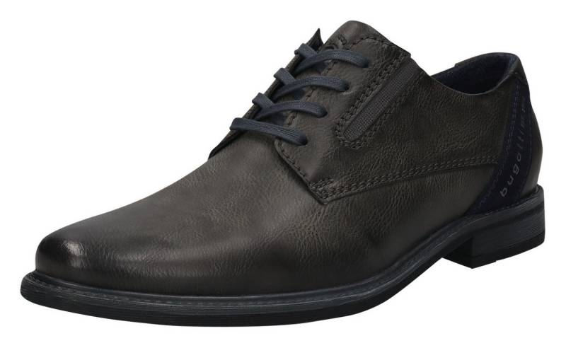 bugatti Schnürschuh Anzugschuh, Business Schnürschuh mit modischem Fersen-Flag von bugatti