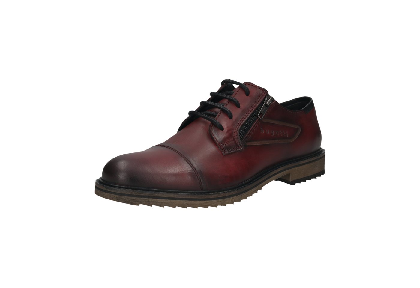 bugatti Schnürschuh Halbschuh, Business Schuh mit seitlichem Reißverschluss bugatti Schnürschuh Halbschuh, Business Schuh mit seitlichem Reißverschluss von bugatti