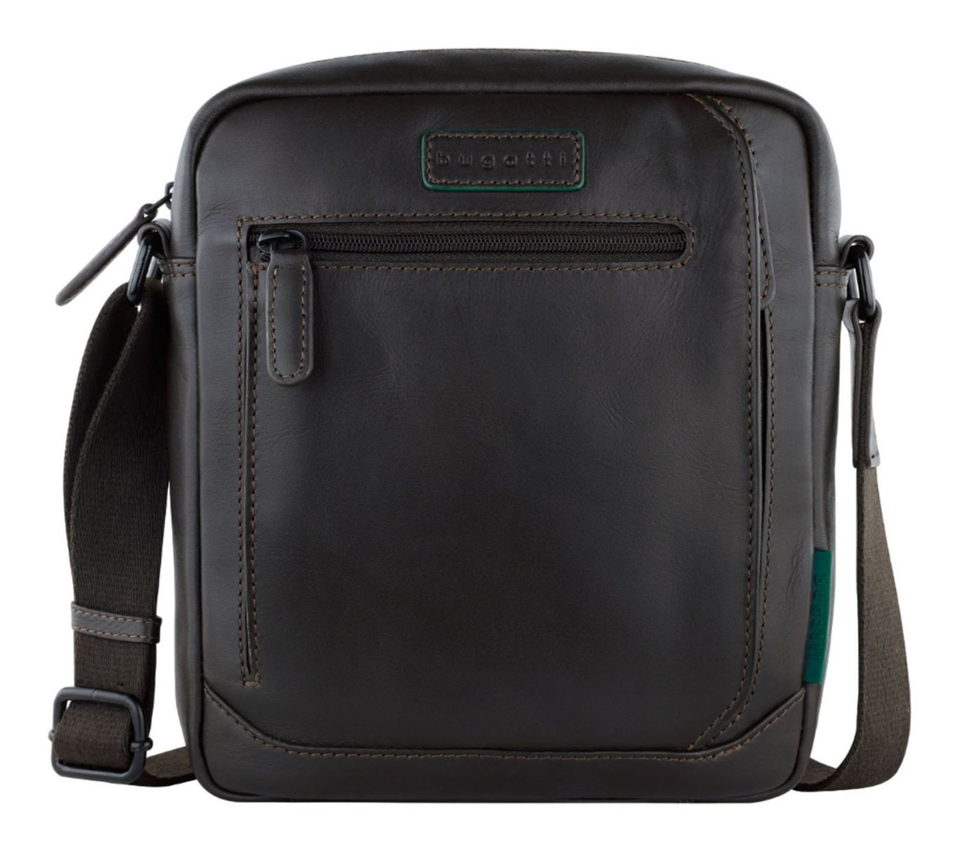 bugatti Schultertasche Shoulderbag, aus echtem Rindsleder von bugatti