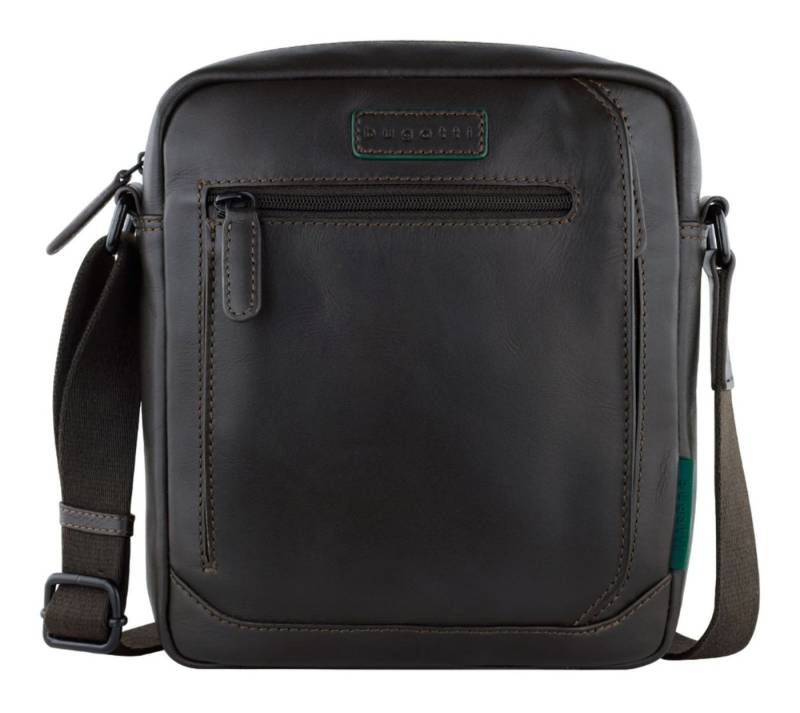 bugatti Schultertasche Shoulderbag, aus echtem Rindsleder von bugatti