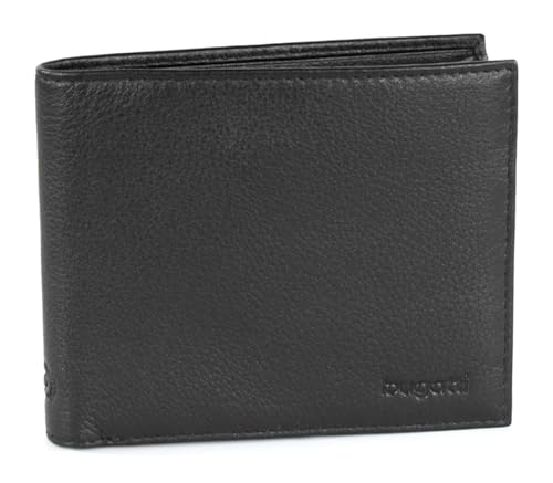 bugatti Sempre Geldbörse Herren Leder 4CC – Portemonnaie Herren Querformat Schwarz – Geldbeutel Portmonee Wallet Brieftasche Männer Portmonaise von bugatti