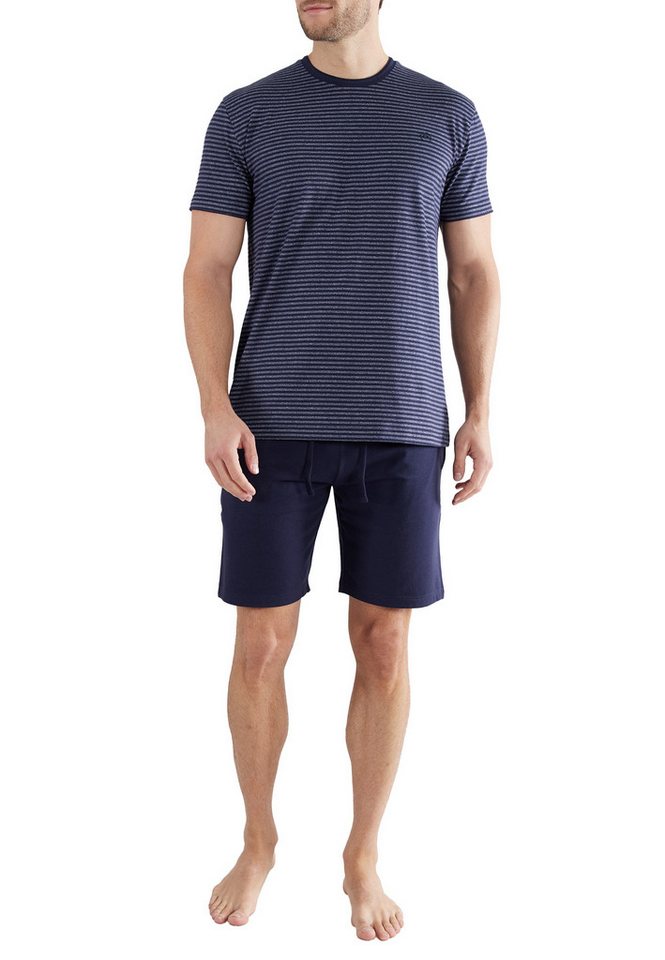 bugatti Shorty BUGATTI Herren Shorty blau quergestreift (1 tlg) von bugatti