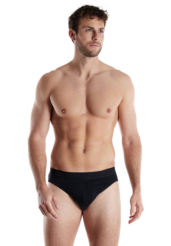 bugatti Slip BUGATTI Herren Sport-Slip schwarz uni (1-St) von bugatti