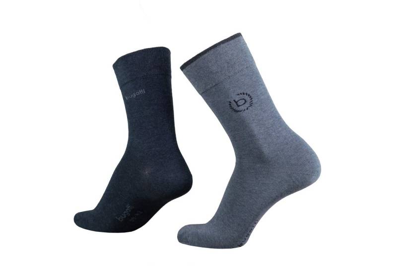 bugatti Socken bugatti men logo socks 2er light demin melange von bugatti