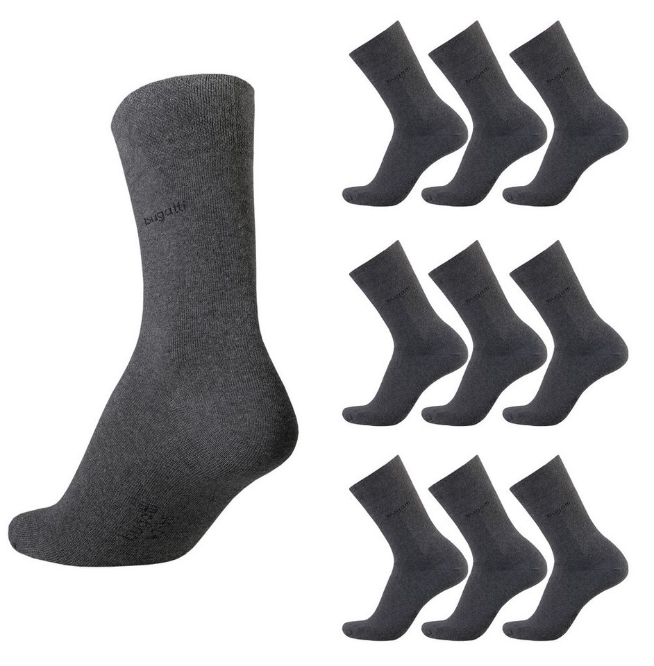 bugatti Socken bugatti Herren Socken Basic anthrazit 9er Pack Strümpfe bugatti Herren Socken Basic anthrazit 9er Pack Strümpfe von bugatti