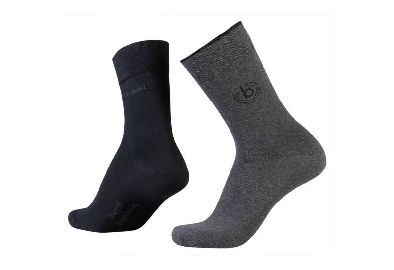 bugatti Socken bugatti men logo socks 2er anthracite melange von bugatti