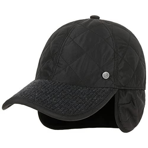 bugatti Style-Mix Cap mit Ohrenklappen Basecap Baseballcap Wintercap Ohrenschutz (58 cm - schwarz) von bugatti