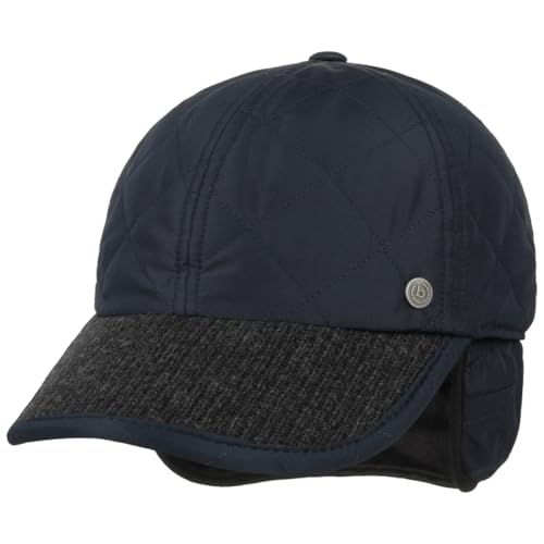 bugatti Style-Mix Cap mit Ohrenklappen Basecap Baseballcap Wintercap Ohrenschutz (59 cm - dunkelblau) von bugatti