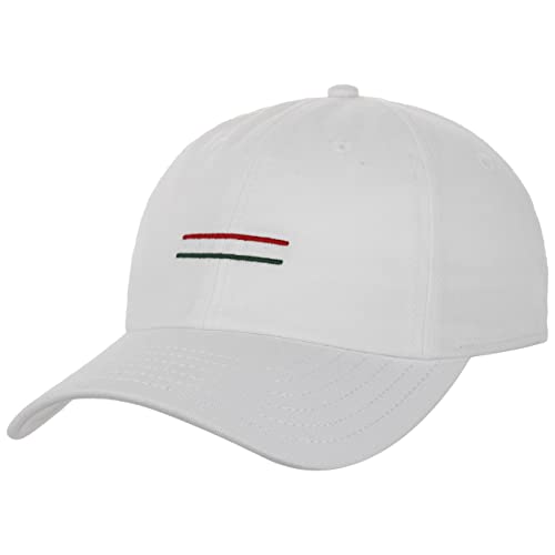 bugatti Two Stripes Baumwollcap Basecap Baseballcap Sommercap Cap (M (56-57 cm) - weiß) von bugatti