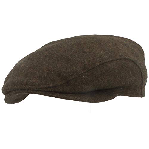 bugatti - Winter Schiebermütze | Flatcap | Schirmmütze mit Windstopper Membran & ausklappbarem Ohrenschutz – aus 100% Wolle (Olive, 65) von bugatti