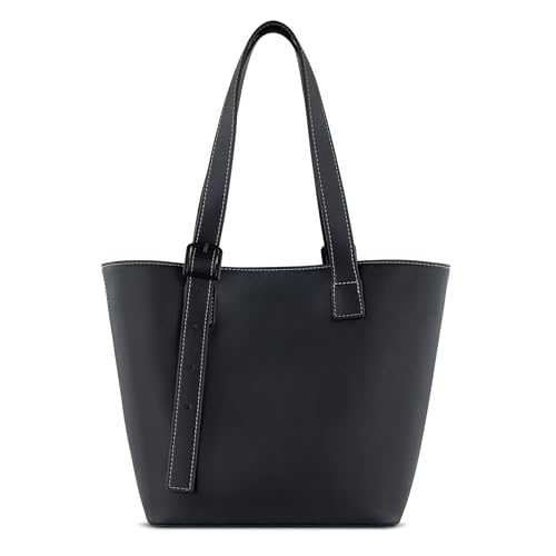 bugatti Zita Shopper-Damentasche mit Magnetverschluss aus Kunstleder in schwarz von bugatti