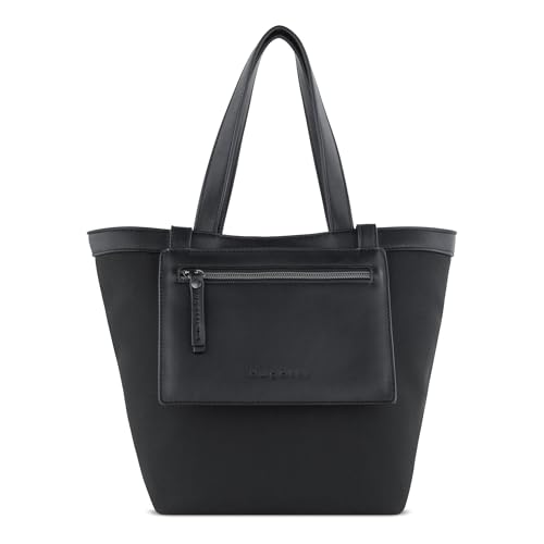 bugatti kleine Elena Tote Bag, Shopper mit Täschchen als Diebstahlschutz, schwarz von bugatti