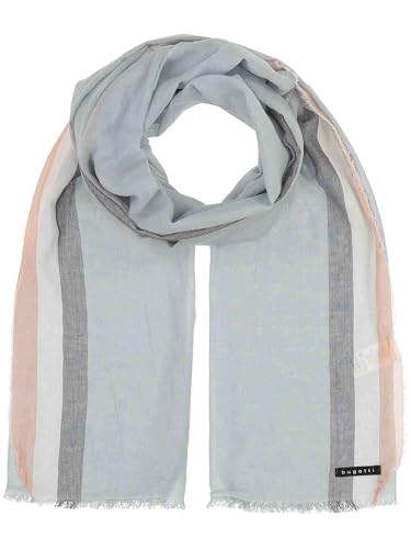 bugatti sommerliche Stola Flag - 45 x 185 cm - Stola mit farblichem Rand aus Baumwolle von bugatti