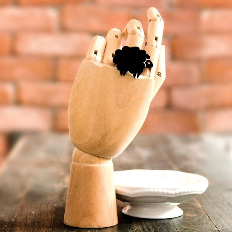 Schwarzes Schaf Ring, Plexiglas Schmuck, Laser Cut Acryl, Geschenke Unter 25 Schwarzes Schaf Ring, Plexiglas Schmuck, Laser Cut Acryl, Geschenke Unter 25 von bugga