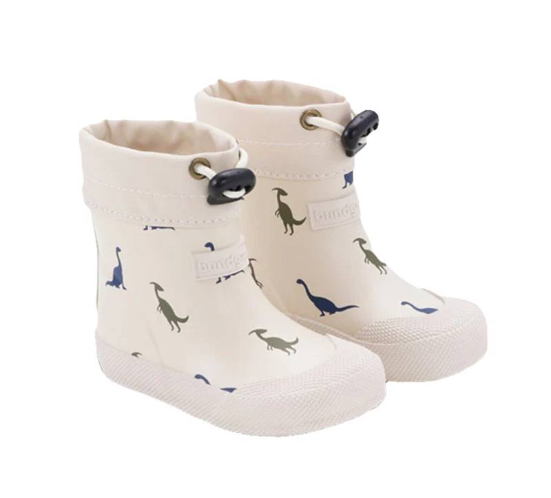bundgaard Bundgaard Cover Gummistiefel Barfuß Ivory Dino Print Gummistiefel von bundgaard