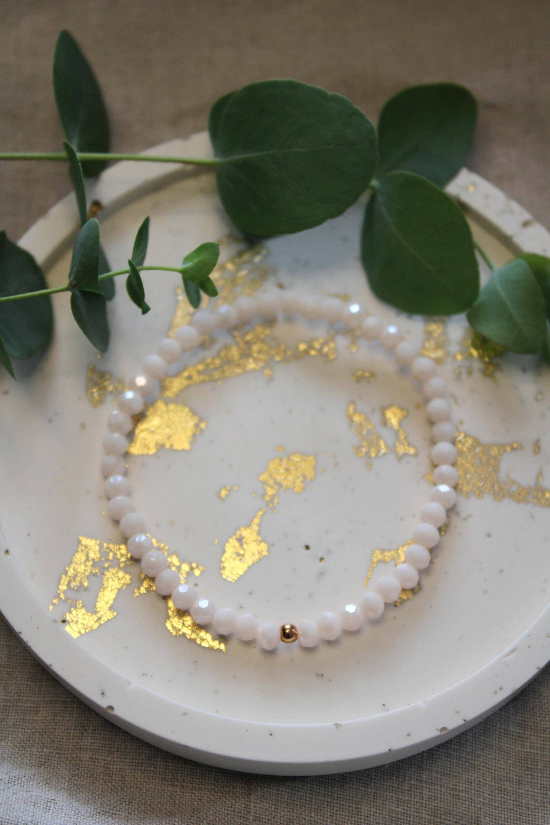 Armband | Glitzer Creme Geburtstagsgeschenk Freundin Geschenk Armband | Glitzer Creme Geburtstagsgeschenk Freundin Geschenk von buntundgluecklich