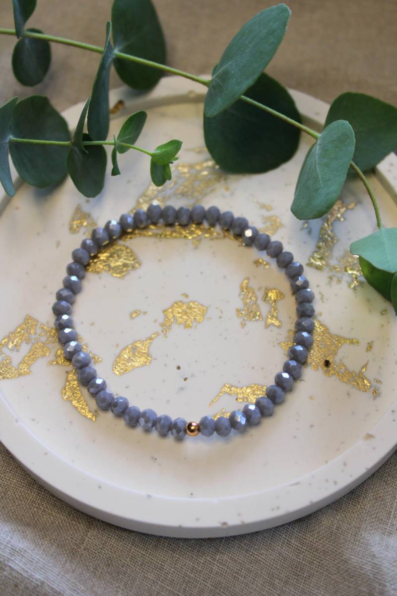 Armband | Glitzer Grau Geburtstagsgeschenk Freundin Geschenk Armband | Glitzer Grau Geburtstagsgeschenk Freundin Geschenk von buntundgluecklich