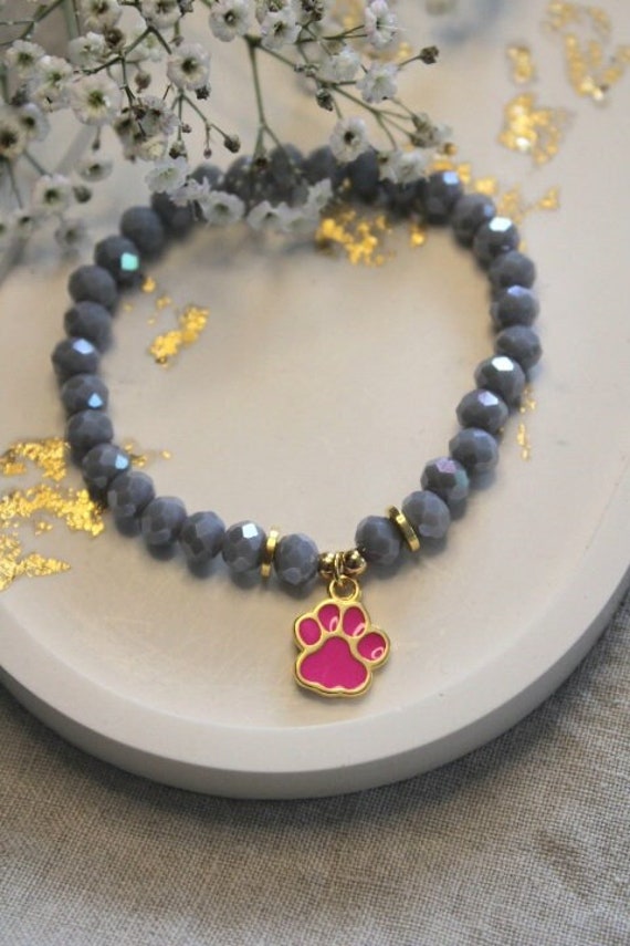 Armband | Hundeliebe Pink Hund Pfote Doglover Geschenk Geburtstag Glitzer Freundin Schwester Frauen Anhänger Armband | Hundeliebe Pink Hund Pfote Doglover Geschenk Geburtstag Glitzer Freundin Schwester Frauen Anhänger von buntundgluecklich