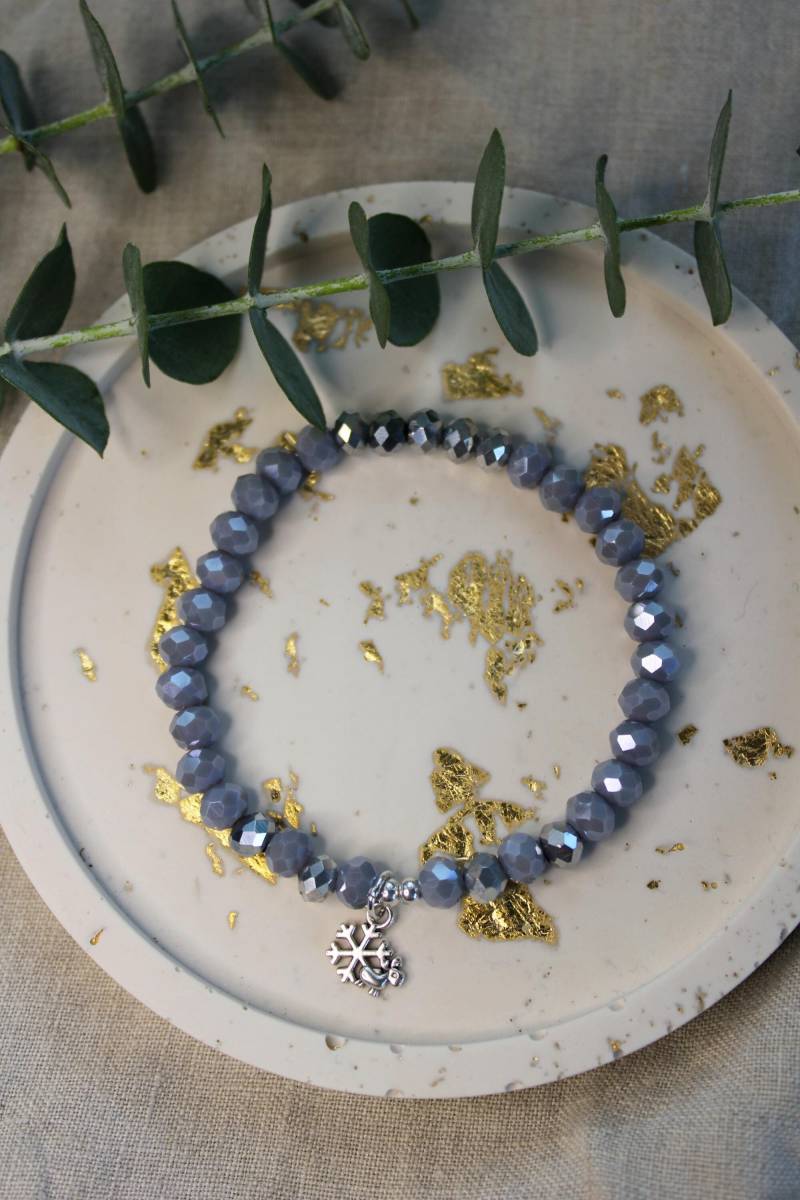 Armband | Weihnachten Schneeflocke Elch Weihnachtsgeschenk |Christmas Glitzer Silberfarben Elastikband Armband | Weihnachten Schneeflocke Elch Weihnachtsgeschenk |Christmas Glitzer Silberfarben Elastikband von buntundgluecklich