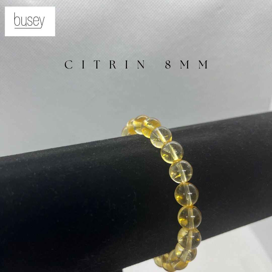 Naturstein Armband Citrin 8mm Geschenk von buseyDE