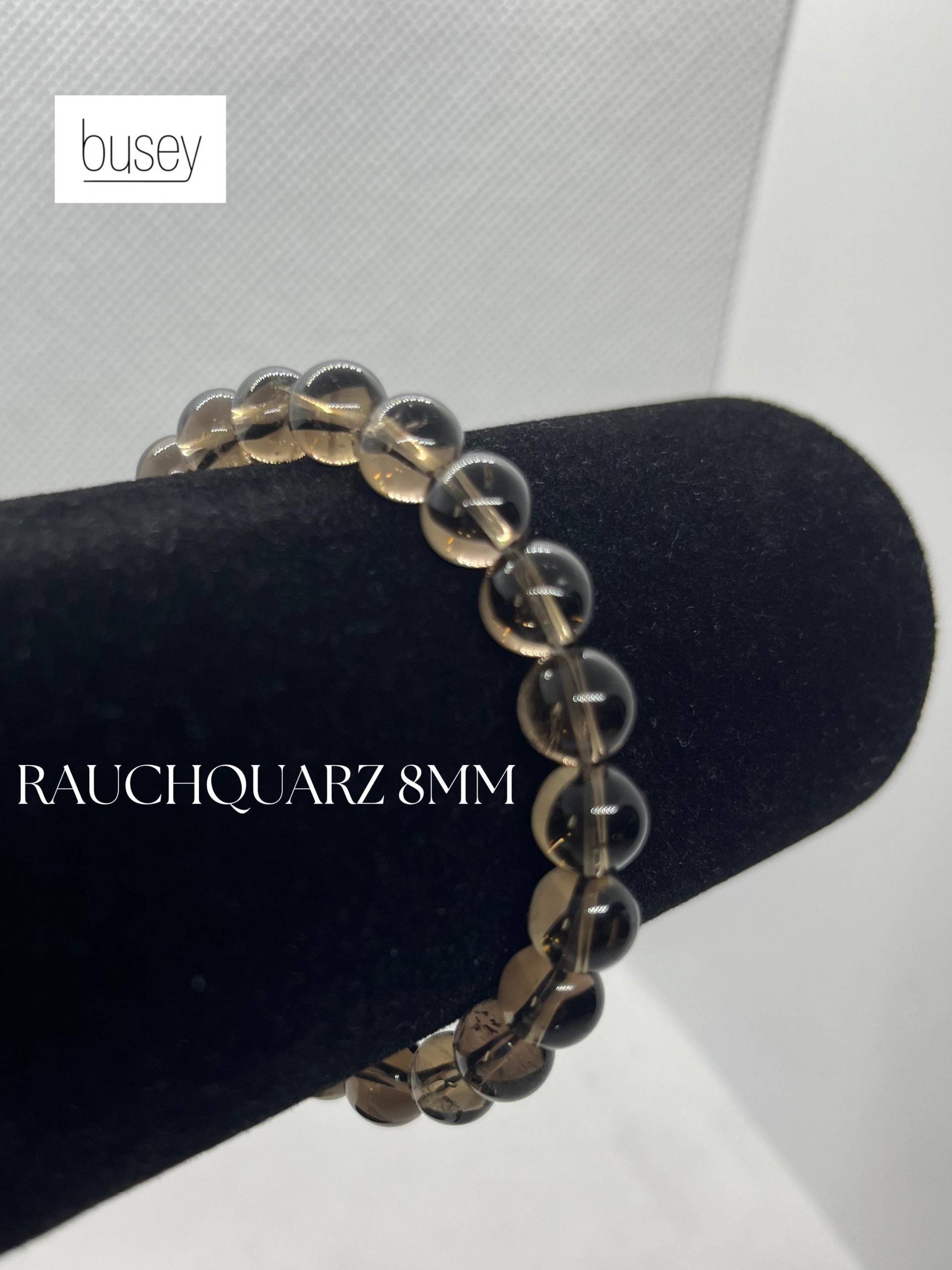 Naturstein Armband Rauchquarz 8mm Geschenk von buseyDE