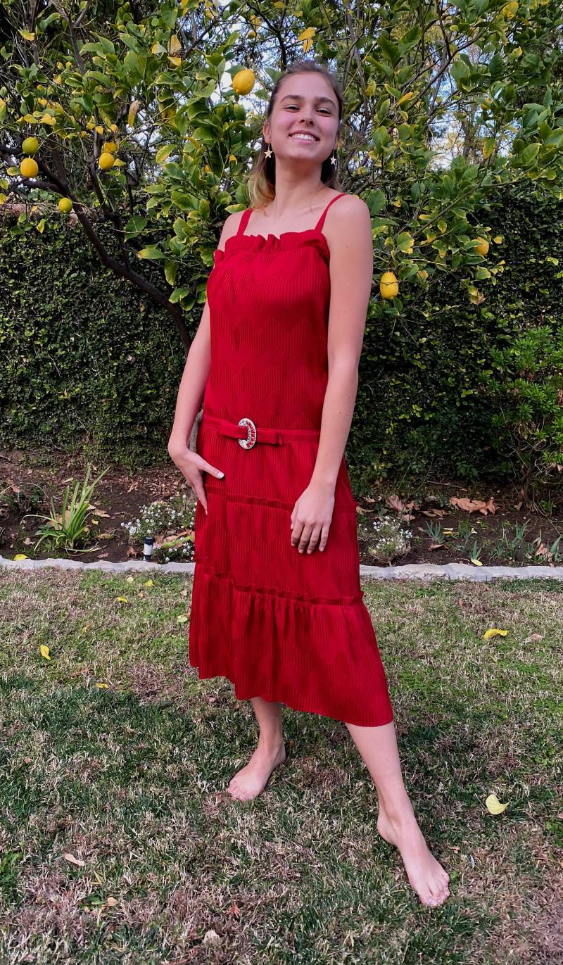 Spezielles "Fortuni" Plissee Party Kleid Reduziert Designer Original Größe 8 Artikel # 704 Kleider / von bushnellfashions