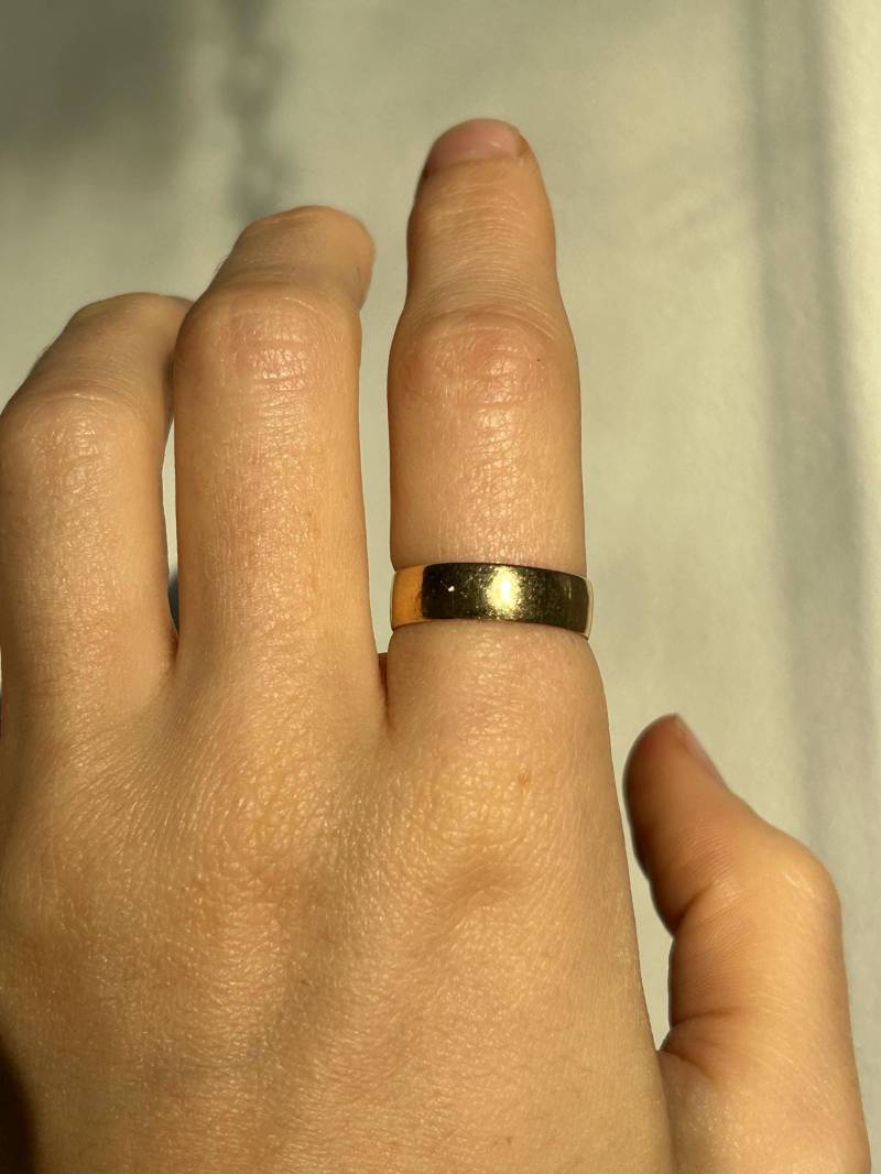Antik 14K 6 Mm Bandring Größe 7/Breiter Antiker Ring Massiv Gold Echtes Geschenk Für Sie Ihn Antik 14K 6 Mm Bandring Größe 7/Breiter Antiker Ring Massiv Gold Echtes Geschenk Für Sie Ihn von LionsTailVintage