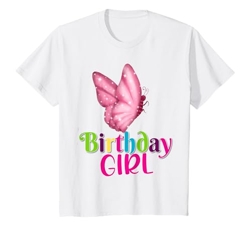 Geburtstag Schmetterling Liebhaber Mädchen Schmetterling Geburtstag Mädchen T-Shirt Geburtstag Schmetterling Liebhaber Mädchen Schmetterling Geburtstag Mädchen T-Shirt von butterfly Girl Birthday
