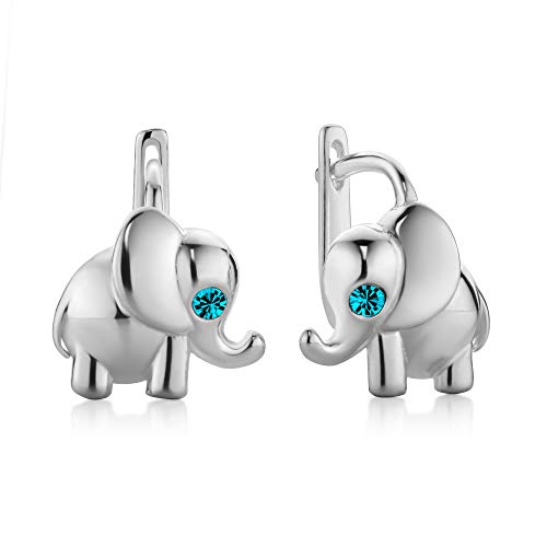 butterfly Mädchen Damenohrringe Sterling-Silber 925 türkis Elefant Nachhaltige Verpackung Geschenk Mädchen von butterfly
