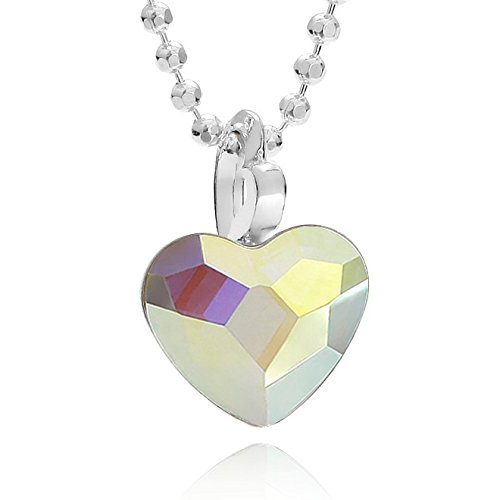 butterfly Kinderkette Mädchen Silberkette Silber 925 Swarovski Elements Herz-Anhänger crystal längen-verstellbar Ökologische Verpackung Firmung Geschenk von butterfly