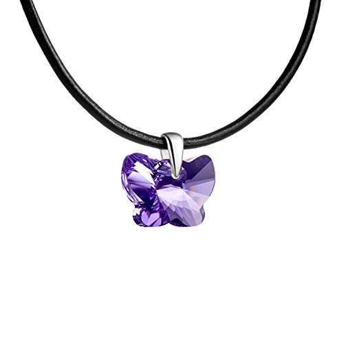 butterfly Mädchen Lederkette Schmetterling lila längen-verstellbar Öko-Verpackung Kinderschmuck Geschenke butterfly Mädchen Lederkette Schmetterling lila längen-verstellbar Öko-Verpackung Kinderschmuck Geschenke von butterfly