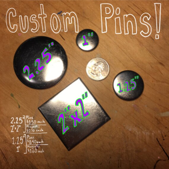 Benutzerdefinierte Pins Benutzerdefinierte Pins von buttonspinzandthingz