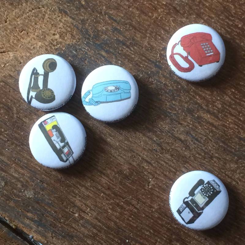 Vintage Telefone Vintage Telefone von buttonspinzandthingz