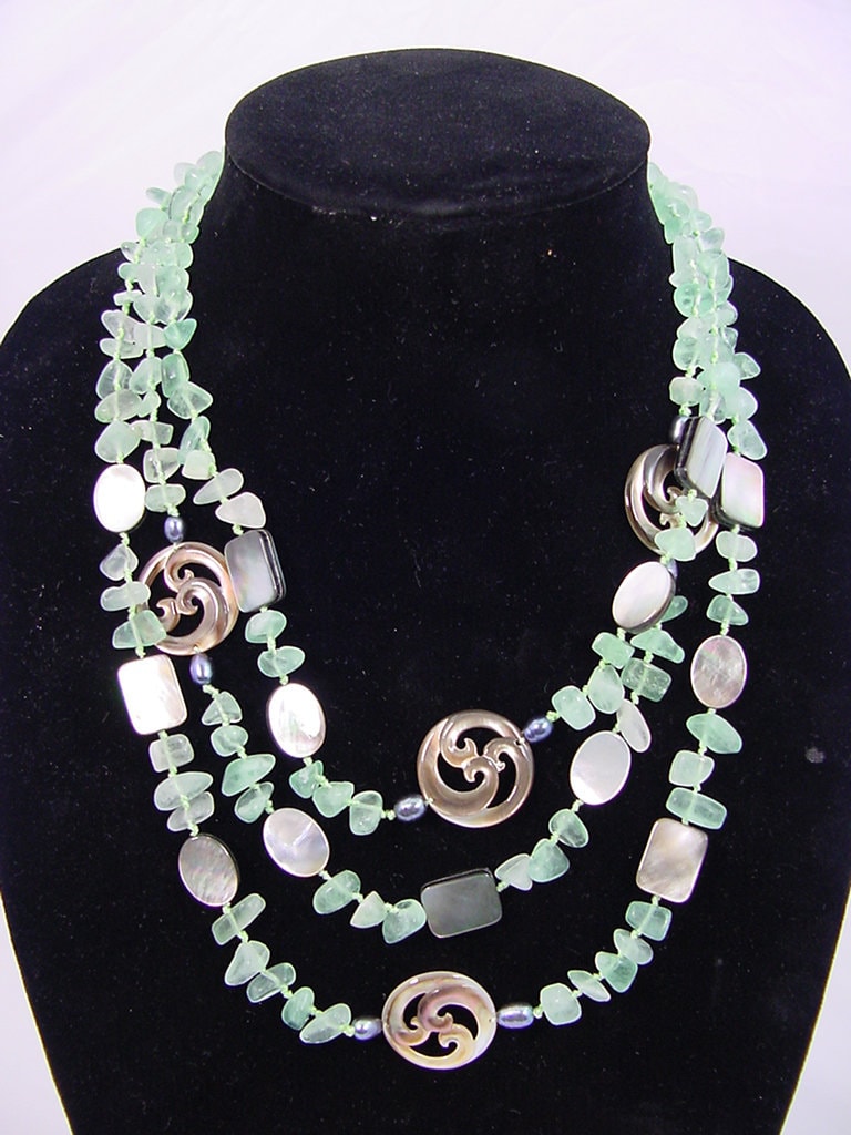Florite Multistrang Perlmutt Kette 2251P Florite Multistrang Perlmutt Kette 2251P von butw