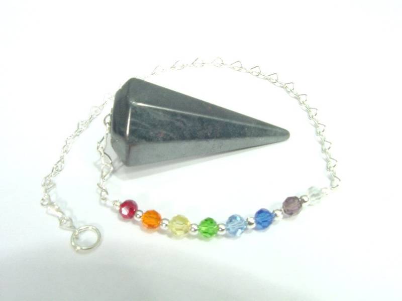 Natürliches Hämatit Chakra Edelstein Scrying Pendel Wicca Heilung 2510D Abe Natürliches Hämatit Chakra Edelstein Scrying Pendel Wicca Heilung 2510D Abe von butw