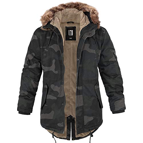 bw-online-shop Winterparka Fishtail mit Futter darkcamo - 3XL von bw-online-shop