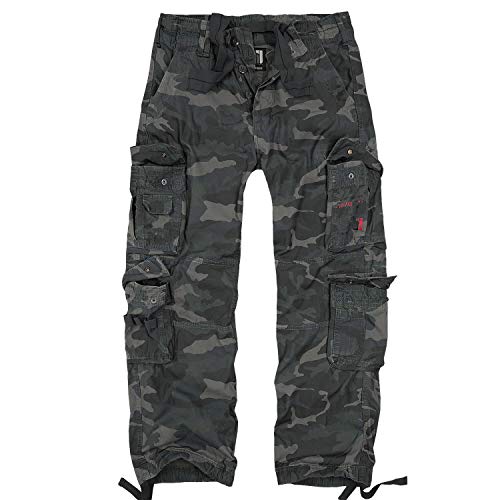 bw-online-shop Squad Vintage Cargohose darkcamo - Größe W30/L32 von bw-online-shop