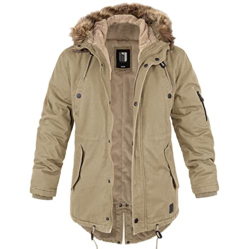 bw-online-shop Winterparka Fishtail mit Futter camel - S von bw-online-shop