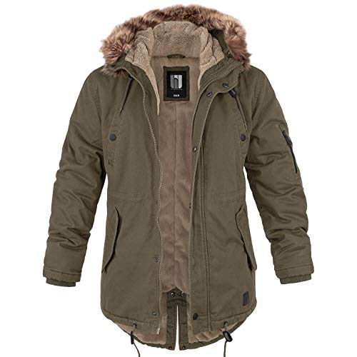 bw-online-shop Winterparka Fishtail mit Futter oliv - L von bw-online-shop