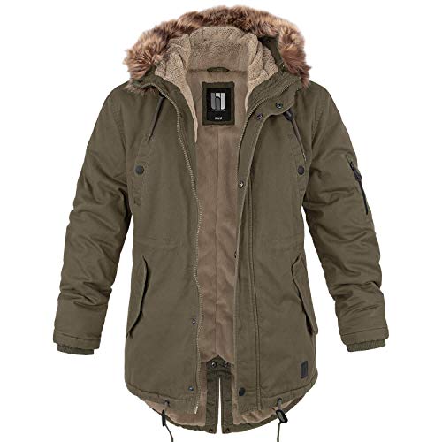 bw-online-shop Winterparka Fishtail mit Futter oliv - XXL von bw-online-shop