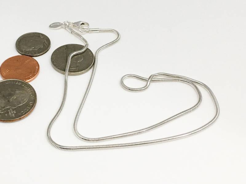 18 Zoll 1, 5 Mm Sterling Silber Schlangenkette Für Anhänger | Mx-18002-002 18 Zoll 1, 5 Mm Sterling Silber Schlangenkette Für Anhänger | Mx-18002-002 von bwandh