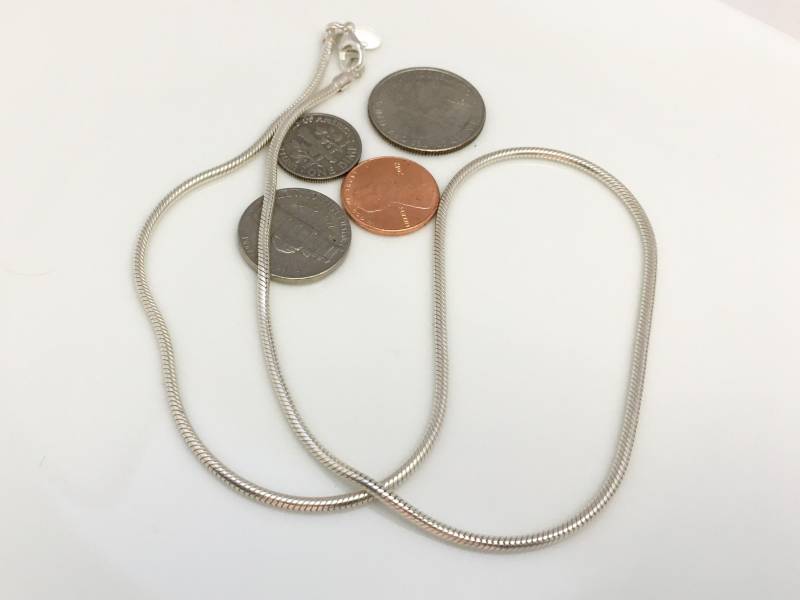 18 Zoll 2, 25mm Sterling Silber Schlangenkette Für Anhänger | Mx-18002-001 18 Zoll 2, 25mm Sterling Silber Schlangenkette Für Anhänger | Mx-18002-001 von bwandh