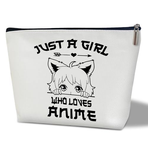 bxtala Anime-Make-up-Tasche, Anime-Liebhaber, Geschenke für Frauen, Geschenk für japanische Anime-Fans, Schwester, Tochter, Mutter, Freunde, multifunktionaler Kulturbeutel, Reisezubehör, 28 Stück, von bxtala