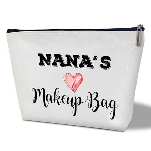 bxtala Make-up-Tasche, Nana's Make-up-Tasche, Oma Make-up Reisetasche, Frauen Muttertag Wertschätzung Geschenk für Großmutter, Oma Multifunktions Kulturbeutel, Mimi Reise Zubehör Tasche -01, von bxtala